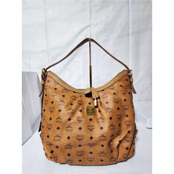 Authentic MCM Visetos Shoulder Bag Brown - Picture 15 of 15